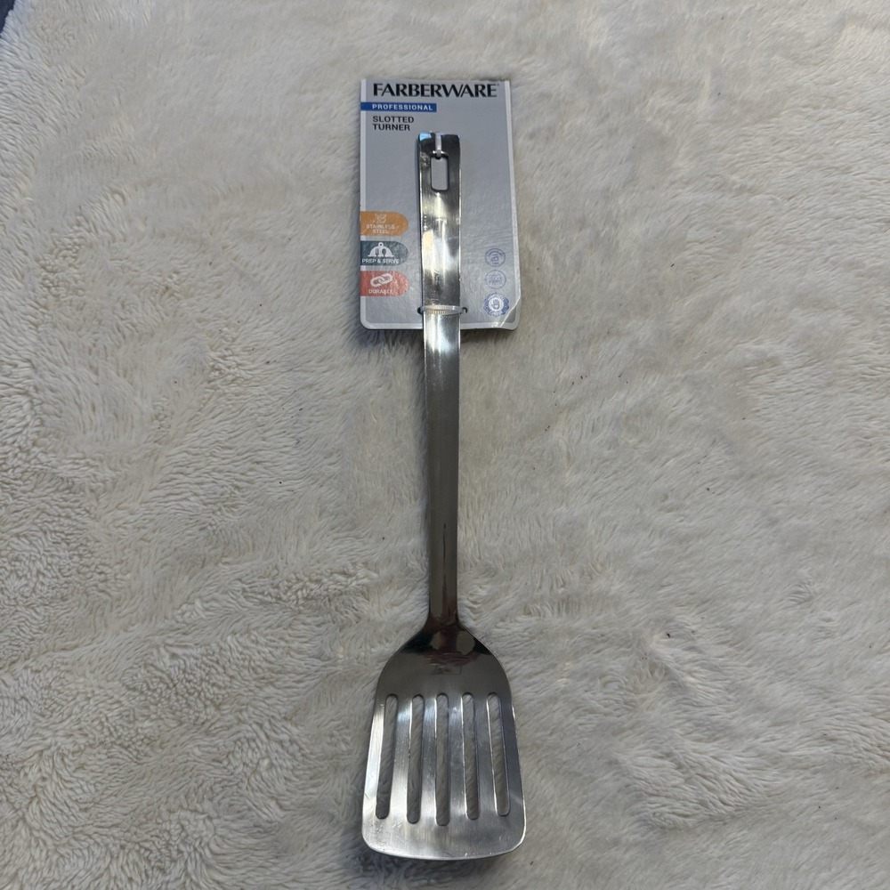 Farberware Turner Slotted Spatula Stainless Steel Restaurant Cooking Turner